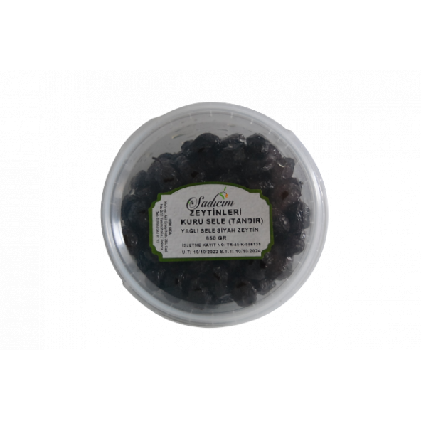 SADICIM KURU SELE (TUZSUZ-TANDIRDA KURUMA) Siyah Zeytin 650 GR ürün görseli 1
