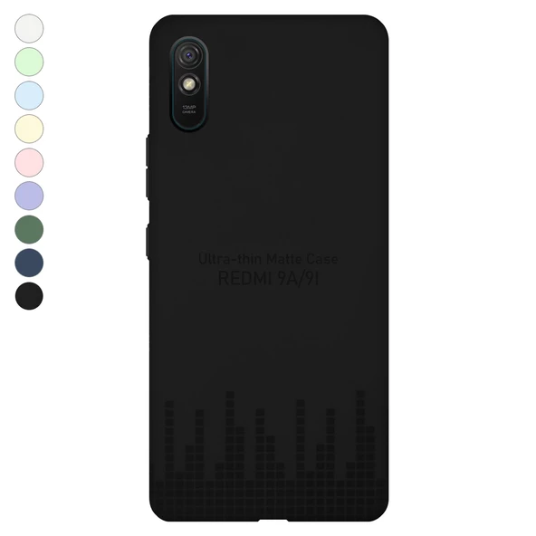 Xiaomi Redmi 9A Kılıf Kamera Korumalı Mat Ultra İnce Kapak ürün görseli 1
