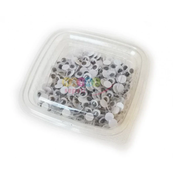 Oynar Göz 5mm Siyah KUŞ GÖZÜ 100 Adetli Paket (5mm mini göz) ürün görseli 1