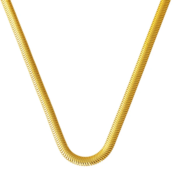 14 Ayar Altın Balıksırtı Zincir - 45cm ürün görseli 1