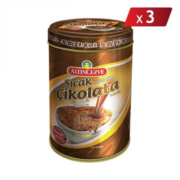 Altıncezve Sıcak Çikolata - Teneke 250 Gr - 3LÜ PAKET ürün görseli 1