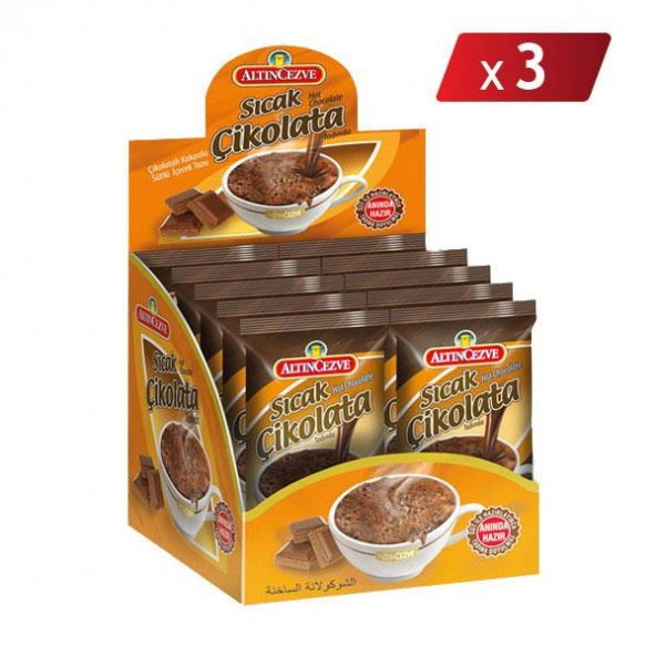 Tek İçimlik Sıcak Çikolata (20 x 19 Gr) - 3 LÜ PAKET