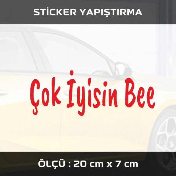 ÇOK İYİSİN BE - 2 ADET  sticker etiket araba motosiklet kask cam dolap uyumlu yapıştırma ürün görseli 1