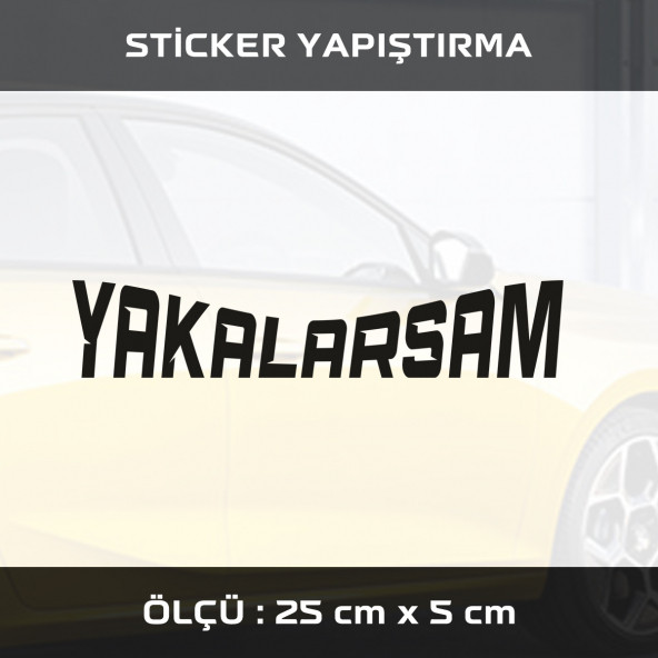 YAKALARSAM -  2 ADET sticker etiket araba motosiklet kask cam dolap uyumlu yapıştırma ürün görseli 1