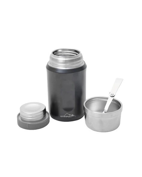 CAMPOUT ÇİFT KATMANLI YEMEK TERMOSU 600 ML YEŞİL - Resim 3