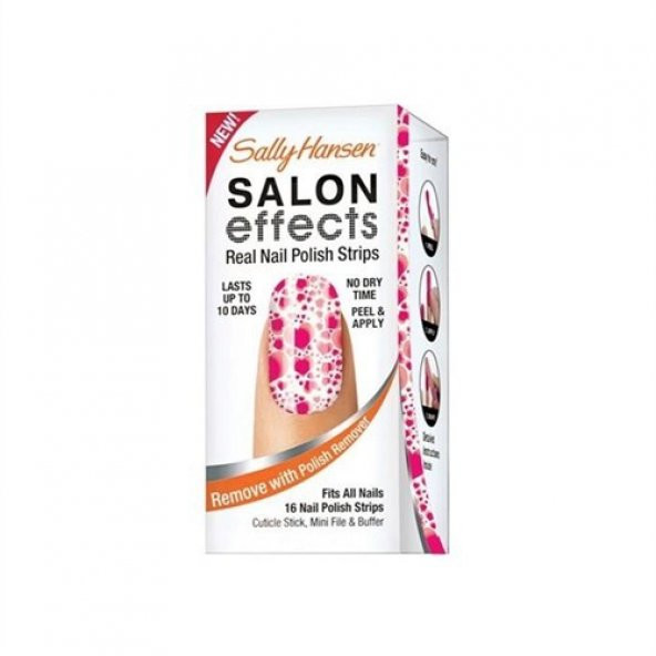 Sally Hansen Salon Effects - Gerçek Ojeden Yapılan Desenli Tırnak Bantları - Speed Dating 4422-03 ürün görseli 1