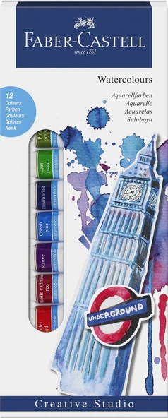 Faber-Castell Tüp SuluBoya 12 renk 12 ml tüp ürün görseli 1