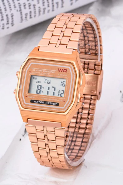 Retro Premium Serisi Rose Renkli Çelik Kordon Kadın Kol Saati ST-304235 ürün görseli 1