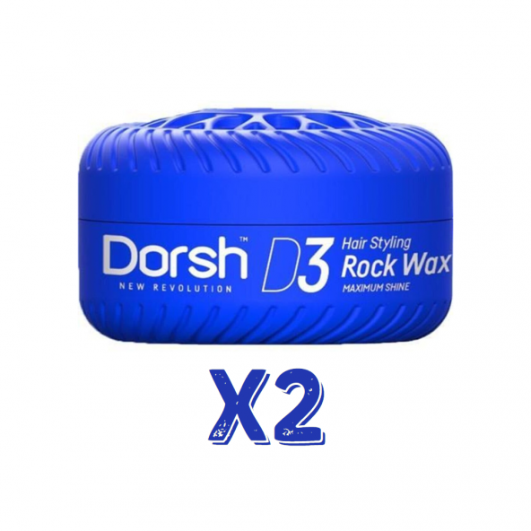 Dorsh Saç Şekillendirici Wax Rock Wax D3 150 Ml 2 Adet ürün görseli 1