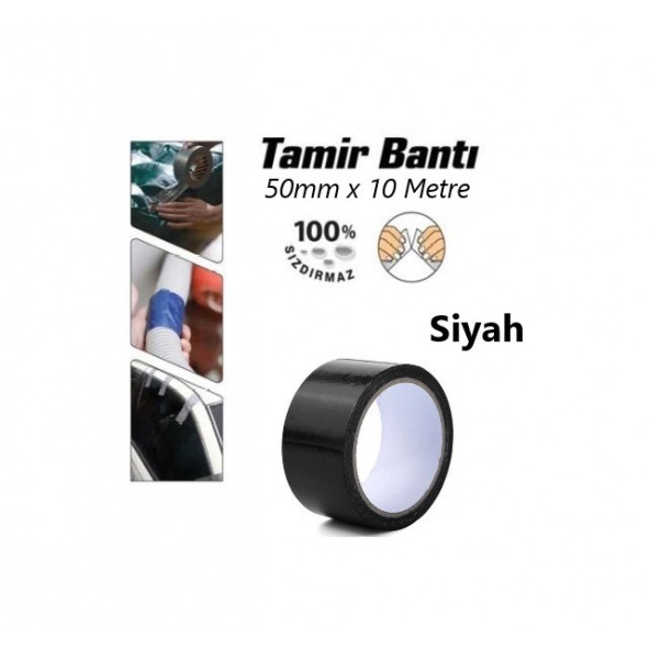 Power Tape En:50mm Metraj:10metre Renk: Siyah TAMİR BANDI ürün görseli 1