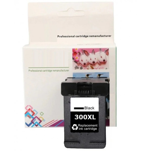 HP 300XL-CC641EE (D1660-D2560-D2660-D2660-D5560-F2420-F2480-F4210-F4272-F4280-F4580-ENVY 100) Muadil Siyah Kartuşu ürün görseli 1