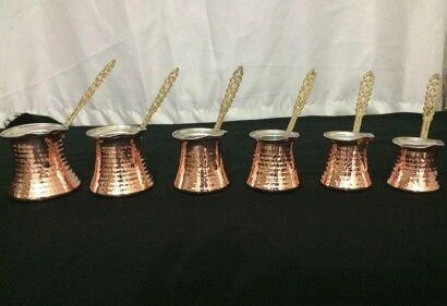 Bakır Kahve Cezvesi Takımı ürün görseli 1