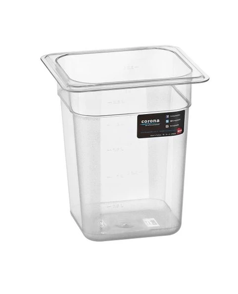 Professional PC Gastronom 1/6 Küvet - 200 mm ürün görseli 1
