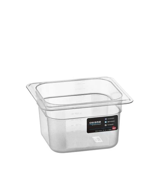 Professional PC Gastronom 1/6 Küvet - 100 mm ürün görseli 1