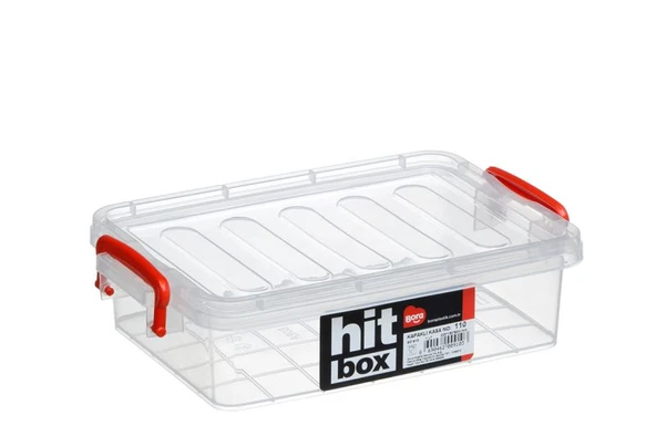 Hit Box Gıdaya Uygun Kapaklı Kasa No:910 - 1 Lt  BO910 ürün görseli 1
