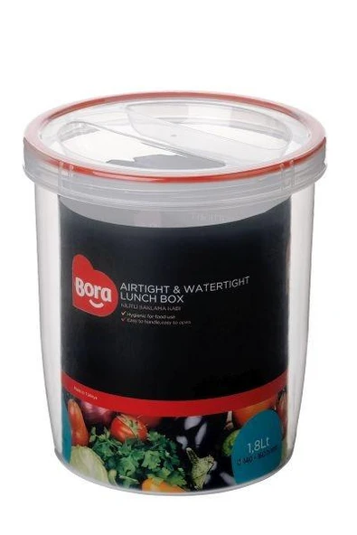 Plastik Contalı Vidalı Saklama Kabı No:12 - 1,8 Lt ürün görseli 1