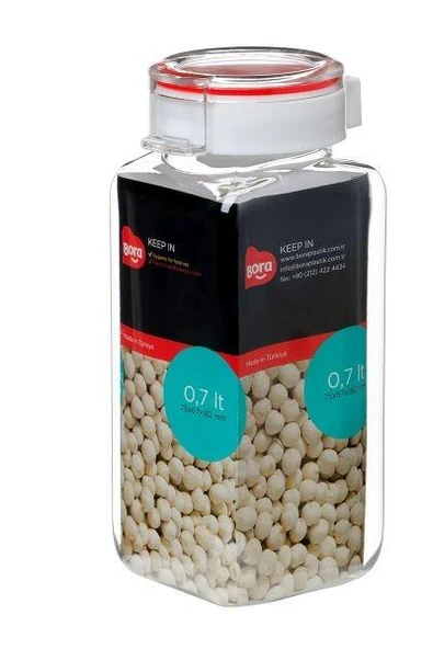 Plastik Pet Köşeli 63mm No:3 - 0,7 Lt BO2202 ürün görseli 1