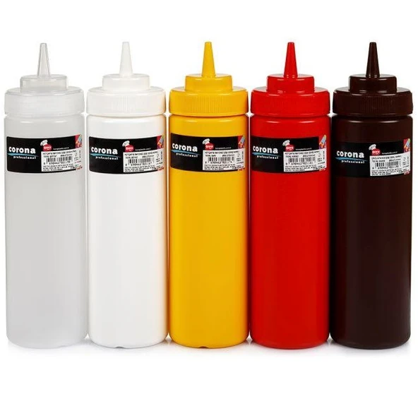 Professional Ketçap&Mayonez Şişe Geniş Kapaklı – Kahverengi 950 ml BO2124 ürün görseli 1