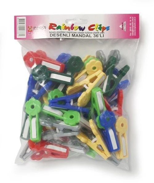 Plastik Plastik Mandal Desenli 36'lı BO688 ürün görseli 1