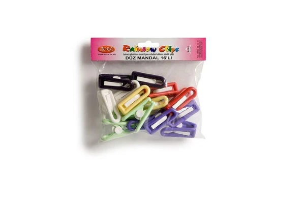 Plastik Plastik Mandal 16'lı BO685 ürün görseli 1