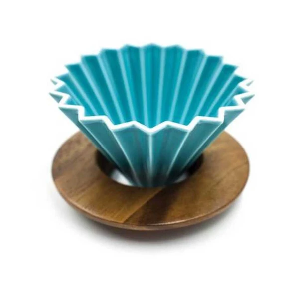 Ahşap Standlı Dripper - Turkuaz (ASD-10) ürün görseli 1