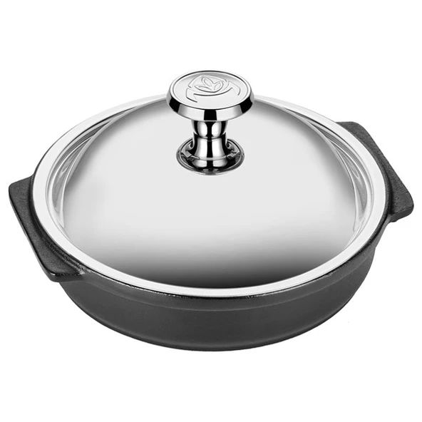 DÖKÜM DEMİR GÜVEÇ 16CM +P.KAPAK ürün görseli 1