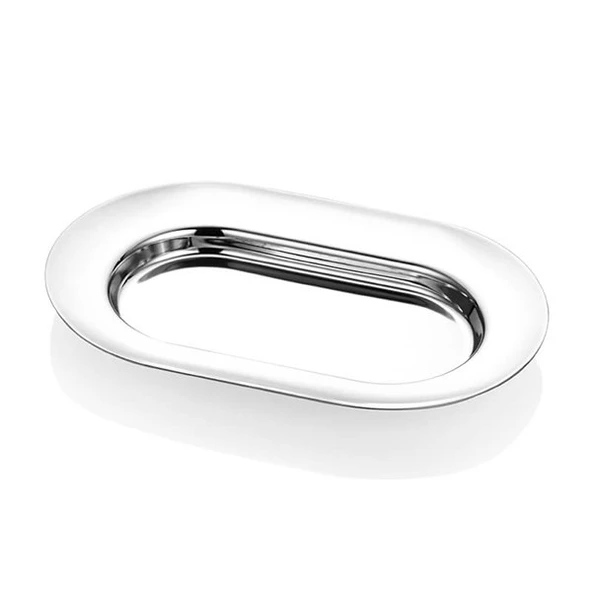 Paslanmaz Oval Espresso Tepsi 12*19CM ürün görseli 1