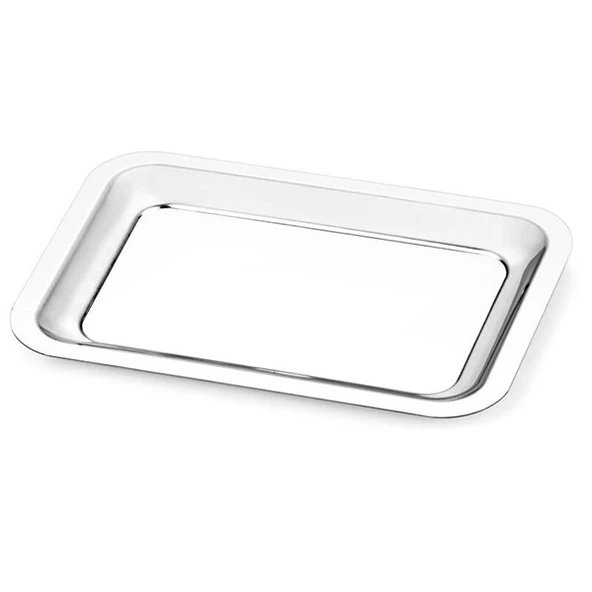 Paslanmaz Dikdörtgen Tepsi 16*23CM ürün görseli 1