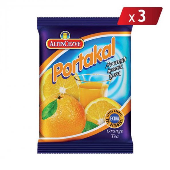 Altıncezve Portakal Aromalı İçecek Tozu 250 Gr - 3LÜ PAKET ürün görseli 1