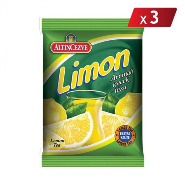 Altıncezve Limon Aromalı İçecek Tozu 250 Gr - 3LÜ PAKET ürün görseli 1