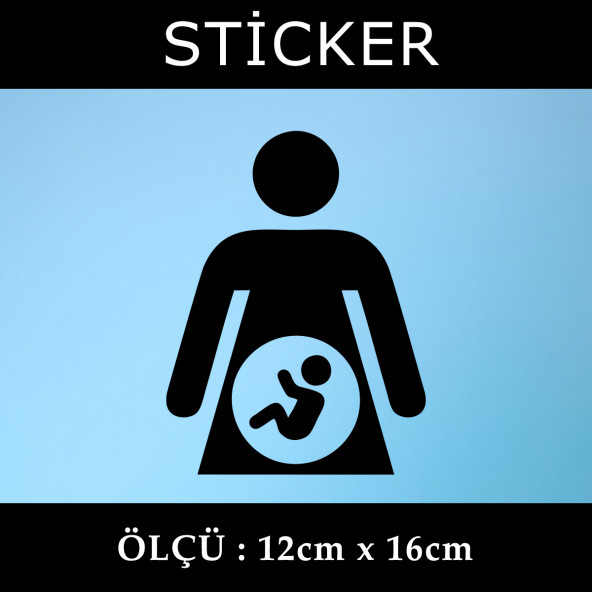 anne bebek -  2 ADET sticker araba cam bagaj uyumlu et,ket kask motosiklet dolap cam uyumlu yapışkan ürün görseli 1