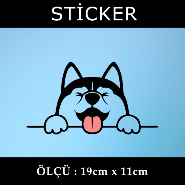 sevimli köpek -  2 ADET Sticker araba cam bagaj uyumlu et,ket kask motosiklet dolap cam uyumlu yapışkan ürün görseli 1