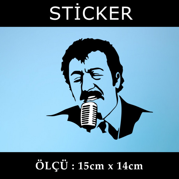 arabesk müzik -  2 ADET sticker araba cam bagaj uyumlu et,ket kask motosiklet dolap cam uyumlu yapışkan ürün görseli 1