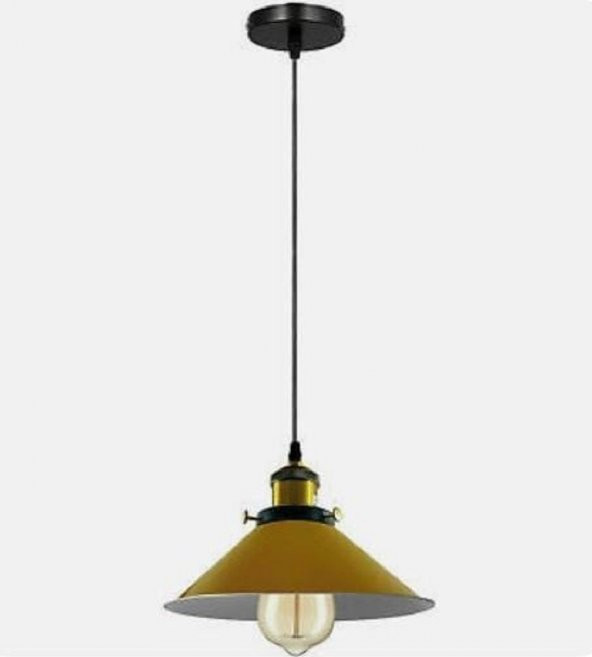 MYLİGHTS TEKLİ SPOR METAL SARKIT AVİZE  SARI AVİZE 23 CM EN ürün görseli 1