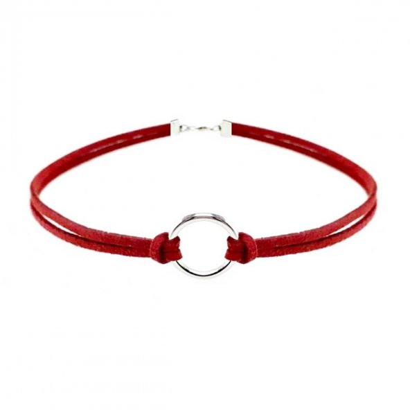 Taba Rengi Kadın Süet Round Choker ürün görseli 1