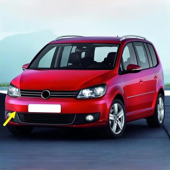 VW Touran 2011-2015 Ön Tampon Çeki Çekme Demiri Kapağı 1T0807241C ürün görseli 1