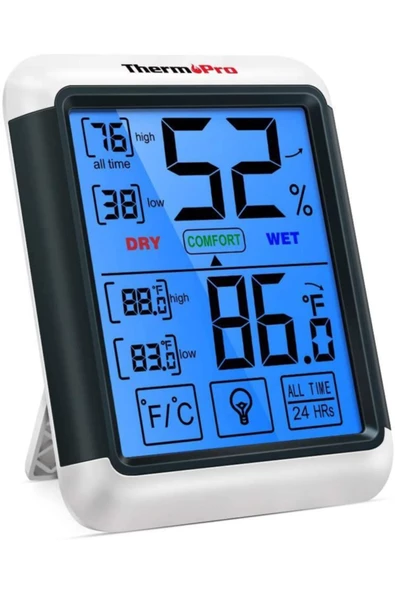 Cosmostech Thermo TP-55 Termometre İç Mekan Dijital Isı ve Nem Ölçer ürün görseli 1
