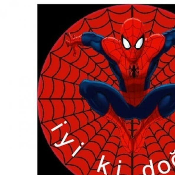 Spiderman Şekerli Yenilebilir Kağıda Resimli Pasta ve Dekoru Baskı ürün görseli 1