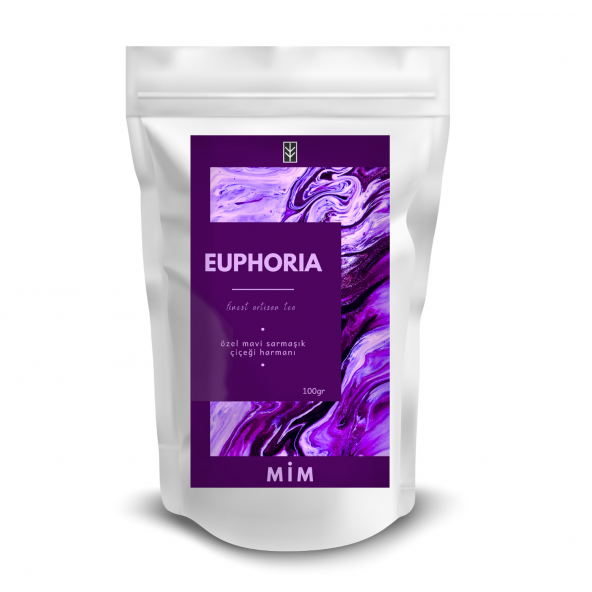 Mim and More Euphoria Tea - Ahududulu Mavi Sarmaşık Çiçeği Harmanı 100gr ürün görseli 1