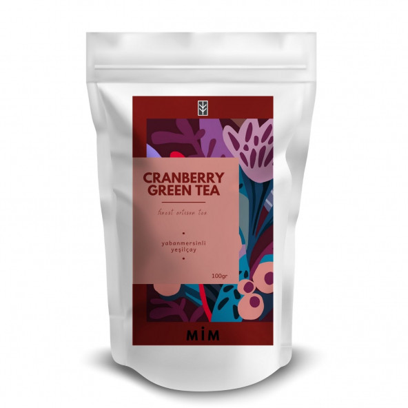 Cranberry Green Tea - Yaban Mersinli Yeşil Çay 100GR ürün görseli 1