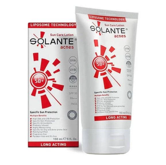 Solante Acnes Spf 50+ 150 ml Güneş Losyon ürün görseli 1