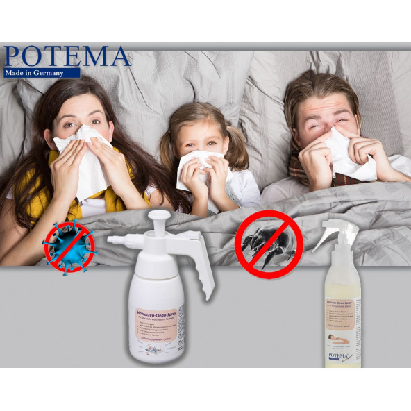 Potema Anti-Mite Akar Spreyi 330 ml Yatak Temizleme Spreyi (ev tozu akarı mite için özel) Mattress-Clean-Spray ürün görseli 1