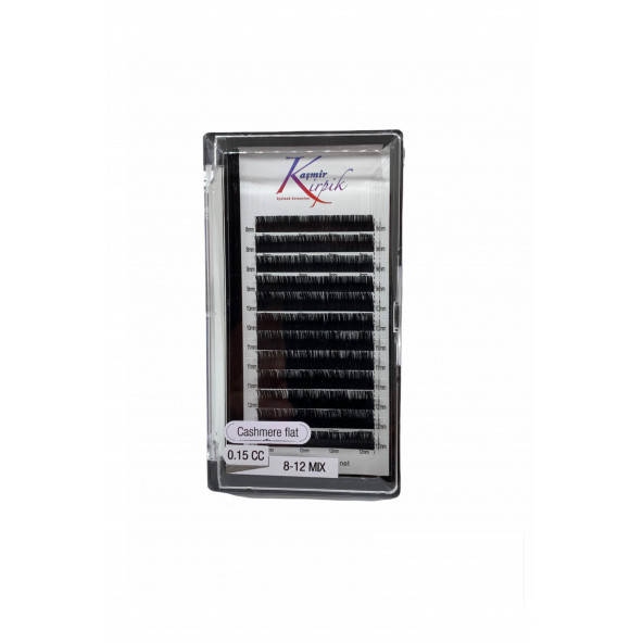 Kaşmir Kirpik Klasik CC Kıvrım 0.15 mm Mix kutu kirpik ürün görseli 1