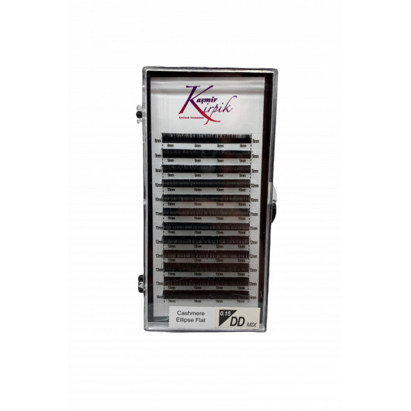 KAŞMİR KİRPİK Klasik DD KIVRIM 0.15 MM MİX kutu kirpik ürün görseli 1