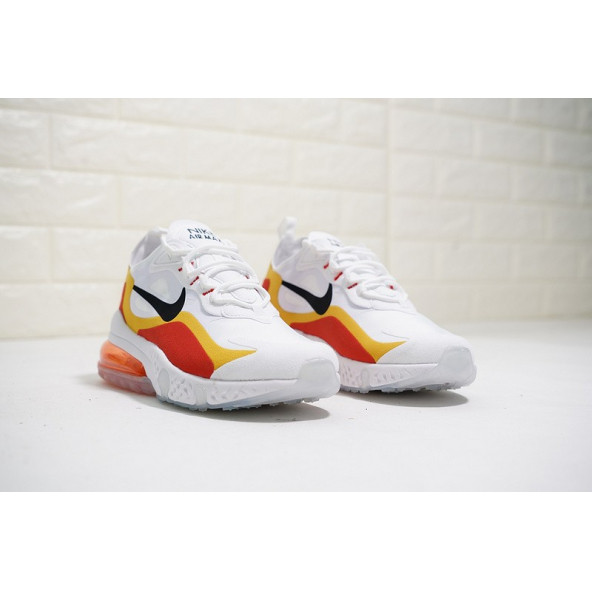 Nike Airmax 270 React Sneaker Ayakkabı Sarı Kırmızı ürün görseli 1