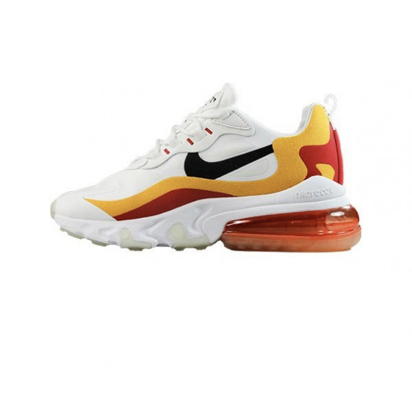 Nike Airmax 270 React Sneaker Ayakkabı Sarı Kırmızı - Resim 4