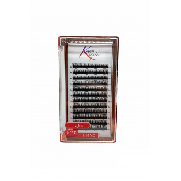 Kaşmir Kirpik I-lash 0.07 mm Dkıvrım mix kutu Pratik 5D Demet kirpiği ürün görseli 1