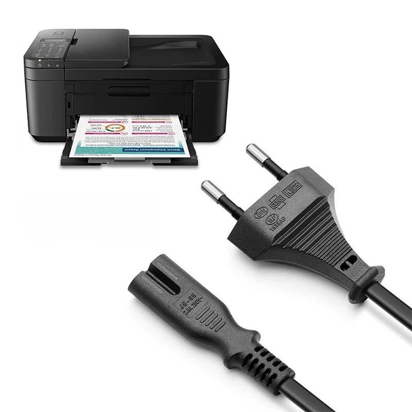 Yazıcı Güç Kablosu Printer Yazıcı Uyumlu Güç Kablosu Yazıcı 2 pin Kablo ürün görseli 1