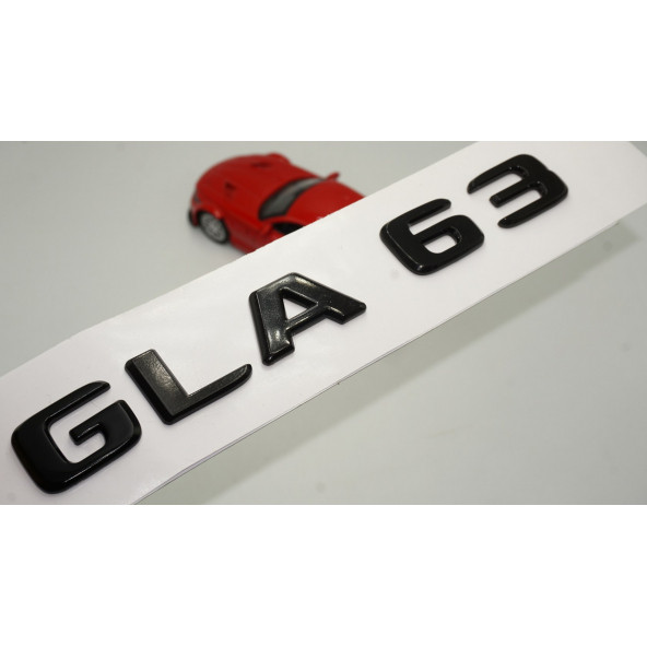 GLA 63 Bagaj Parlak Siyah ABS 3M 3D Yazı Logo ürün görseli 1