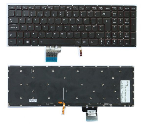 Lenovo Y50-70, Lenovo 20378 Y5070 Notebook Klavyesi / TR - Backlit ürün görseli 1